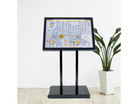 Securit Socle pour vitrine d'affichage Black Star XXL, noir
