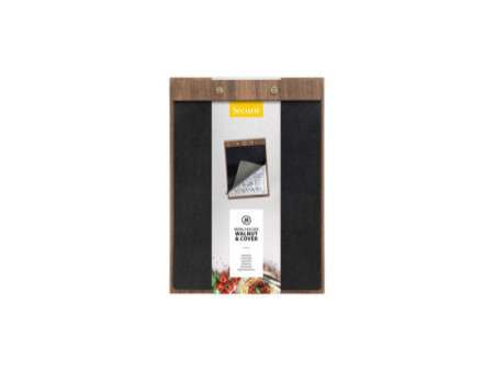 Securit Porte-menu 'Walnut Leather', A4