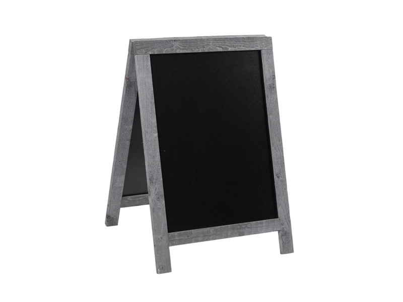 Securit Panneau trottoir NATURE, avec tableau noir, gris
