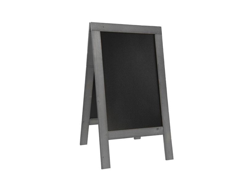 Securit Panneau trottoir NATURE, avec tableau noir, gris
