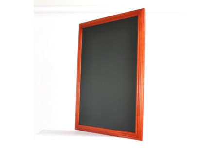Securit Ardoise murale UNIVERSAL, avec cadre en bois, acajou