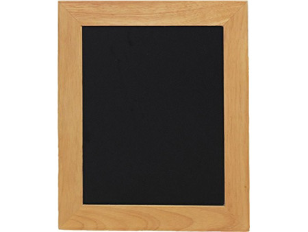 Securit Ardoise murale UNIVERSAL, avec cadre en bois, teck