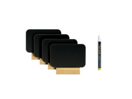 Securit Ardoise de table SILHOUETTE MINI 'RECT'