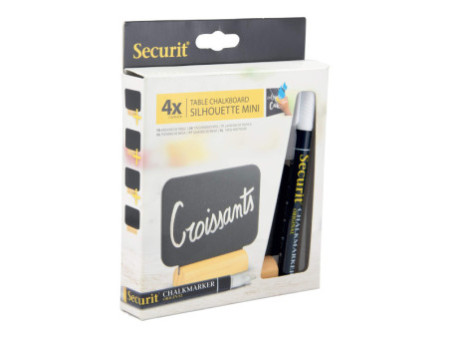 Securit Ardoise de table SILHOUETTE MINI 'RECT'
