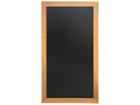 Securit Ardoise LONG, avec cadre en bois, tek