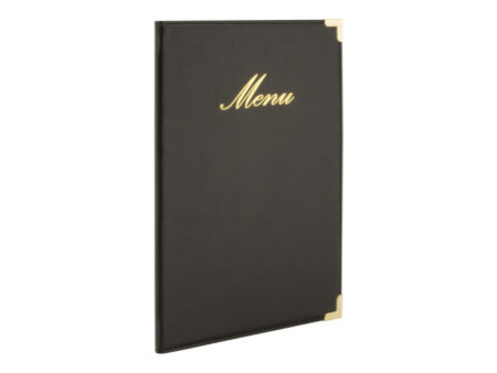Securit Protège-menus CLASSIC, A5, noir