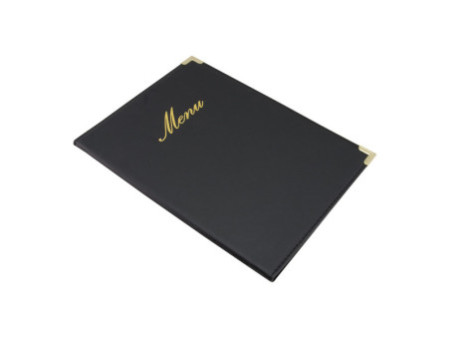 Securit Protège-menus CLASSIC, A5, noir