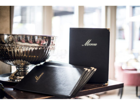 Securit Protège-menus CLASSIC, A5, noir