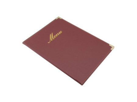 Securit Protège-menus CLASSIC, A5, rouge bordeaux
