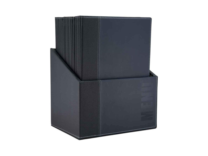 Securit Protège-menus TRENDY, A5, bleu