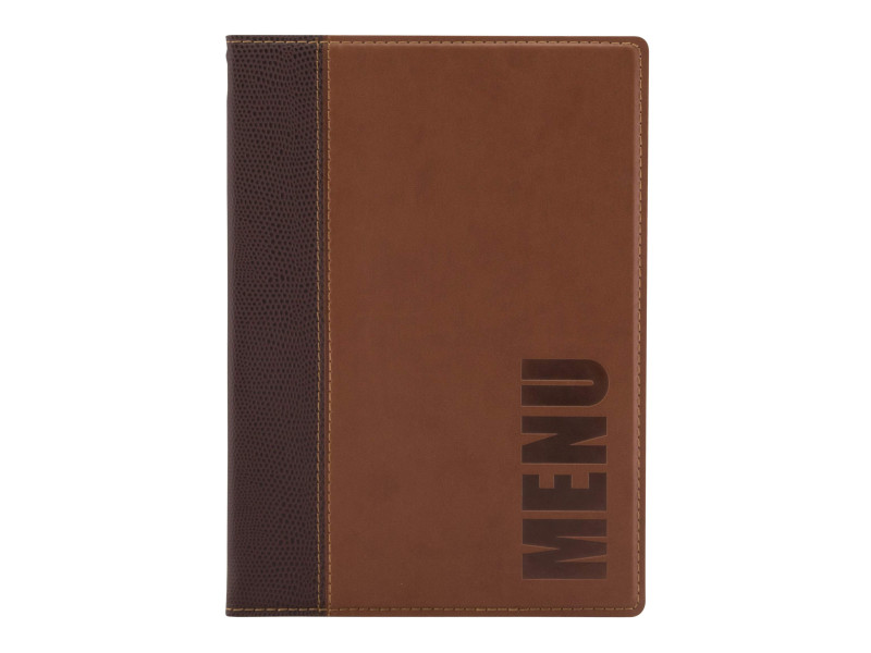 Securit Protège-menus TRENDY, A5, brun clair