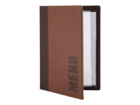 Securit Protège-menus TRENDY, A5, brun clair