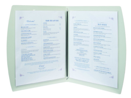 Securit Protège-menus RIO COUVERTS, A4, blanc