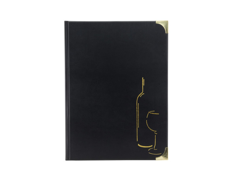 Securit Carte de boissons BASIC, A4, noir
