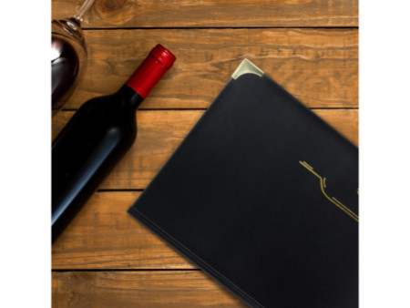 Securit Carte de boissons BASIC, A4, noir