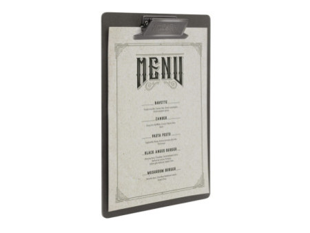Securit Porte-menu à pince VINTAGE, A4, gris