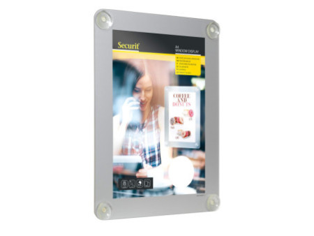 Securit Porte-affiches, A4, gris