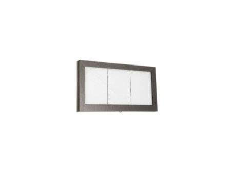 Securit Vitrine d'affichage LED COATED STEEL, 3 x A4