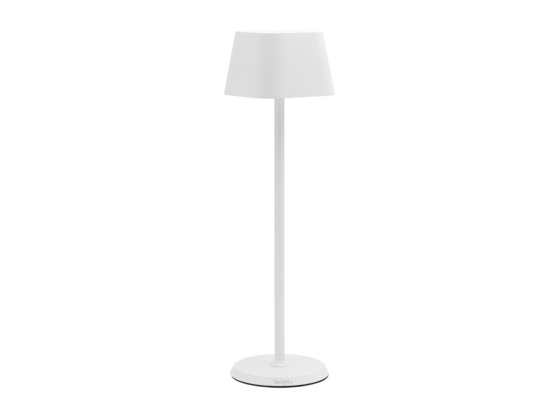 Securit Lampe de table à LED sans fil GEORGINA, blanc