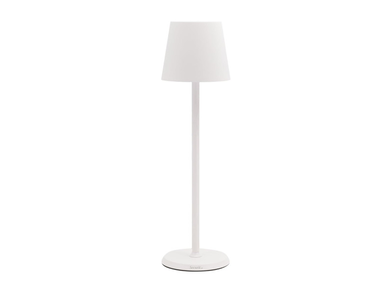 Securit Lampe de table à LED sans fil FELINE, blanc