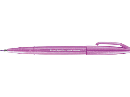 PentelArts Stylo feutre Brush Sign Pen SES 15, mauve