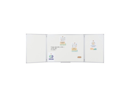 Bi-Office Tableau rabattable Trio 'Earth', 2 volets