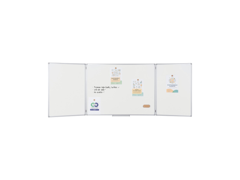 Bi-Office Tableau rabattable Trio 'Earth', 2 volets