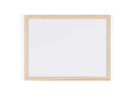 Bi-Office Tableau blanc, cadre en bois, (L)400 x (H)300 mm