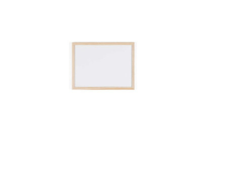 Bi-Office Tableau blanc, cadre en bois, (L)400 x (H)300 mm