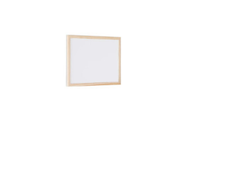 Bi-Office Tableau blanc, cadre en bois, (L)400 x (H)300 mm