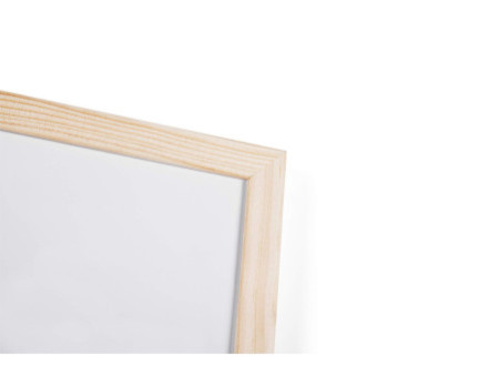 Bi-Office Tableau blanc, cadre en bois, (L)400 x (H)300 mm