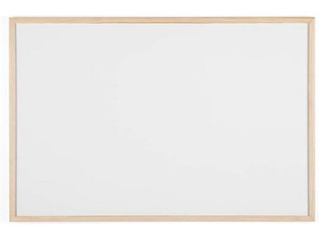 Bi-Office Tableau blanc, cadre en bois, (L)900 x (H)600 mm