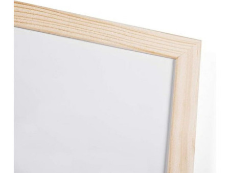 Bi-Office Tableau blanc, cadre en bois, (L)900 x (H)600 mm