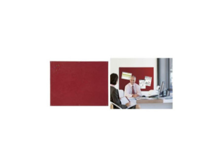 Bi-Office Tableau en feutre, 900 x 600 mm, bordeaux