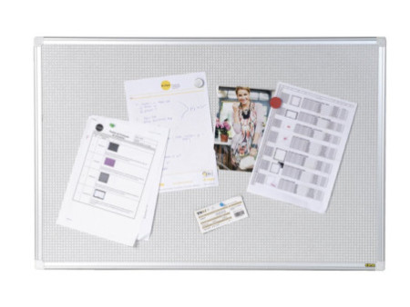 Bi-Office Tableau mixte Maya, feutre / filet acier