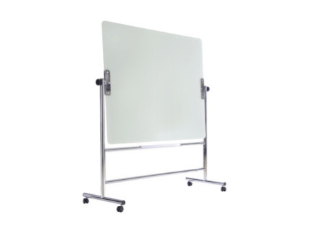 Bi-Office Tableau en verre, magnétique, mobile, pivotant