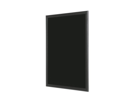 Bi-Office Tableau noir, cadre noir, 1.200 x 900 mm