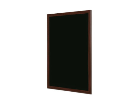 Bi-Office Tableau noir, cadre aspect cerisier, 1.200x900 mm