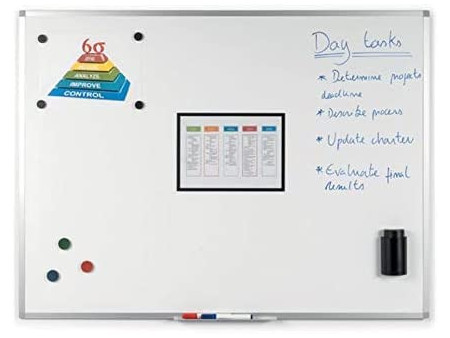 Bi-Office Tableau blanc AYDA, laqué, 900 x 600 mm