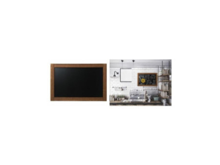 Bi-Office Tableau noir, rustique, 1.000 x 700 mm, marron