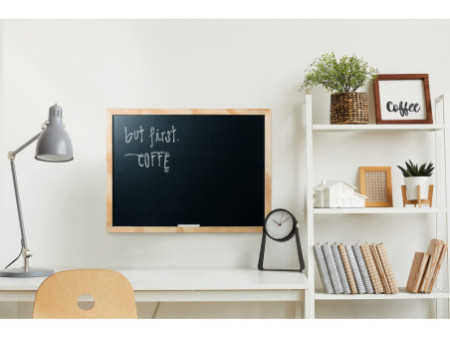 Bi-Office Tableau noir Optimum, 600 x 450 mm, pin