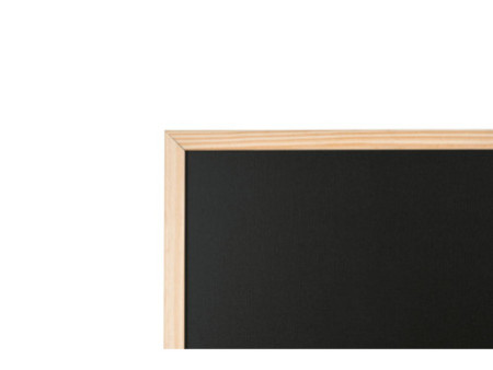 Bi-Office Tableau noir, bois naturel, 800 x 600 mm, noir