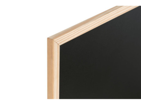 Bi-Office Tableau noir, bois naturel, 800 x 600 mm, noir