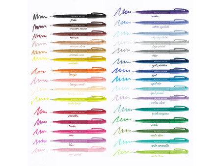 PentelArts Stylo feutre Brush Sign Pen SES 15, brun