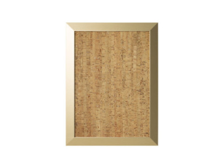 Bi-Office Tableau design en liège Kamashi, 600 x 450 mm, or