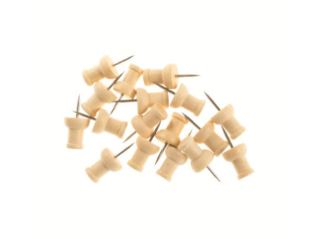 Bi-Office Epingles en bois pour tableau d'affichage, en pin