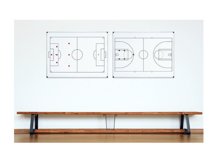 Bi-Office Tableau blanc mural terrain de basket 600 x 540 m