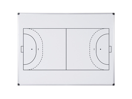 Bi-Office Tableau blanc mural terrain de handball, 600x450mm