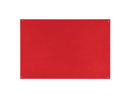 Bi-Office Tableau en feutre sans cadre, 1.200 x 900 mm,rouge