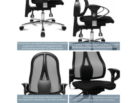 Topstar Fauteuil de bureau 'Sitness 15', noir